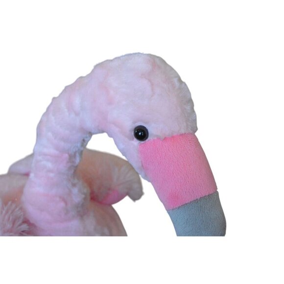 Dan Dee Large Plush Pink Flamingo Stuffed Animal Toy Sparkly Wings Long Legs - Picture 3 of 9